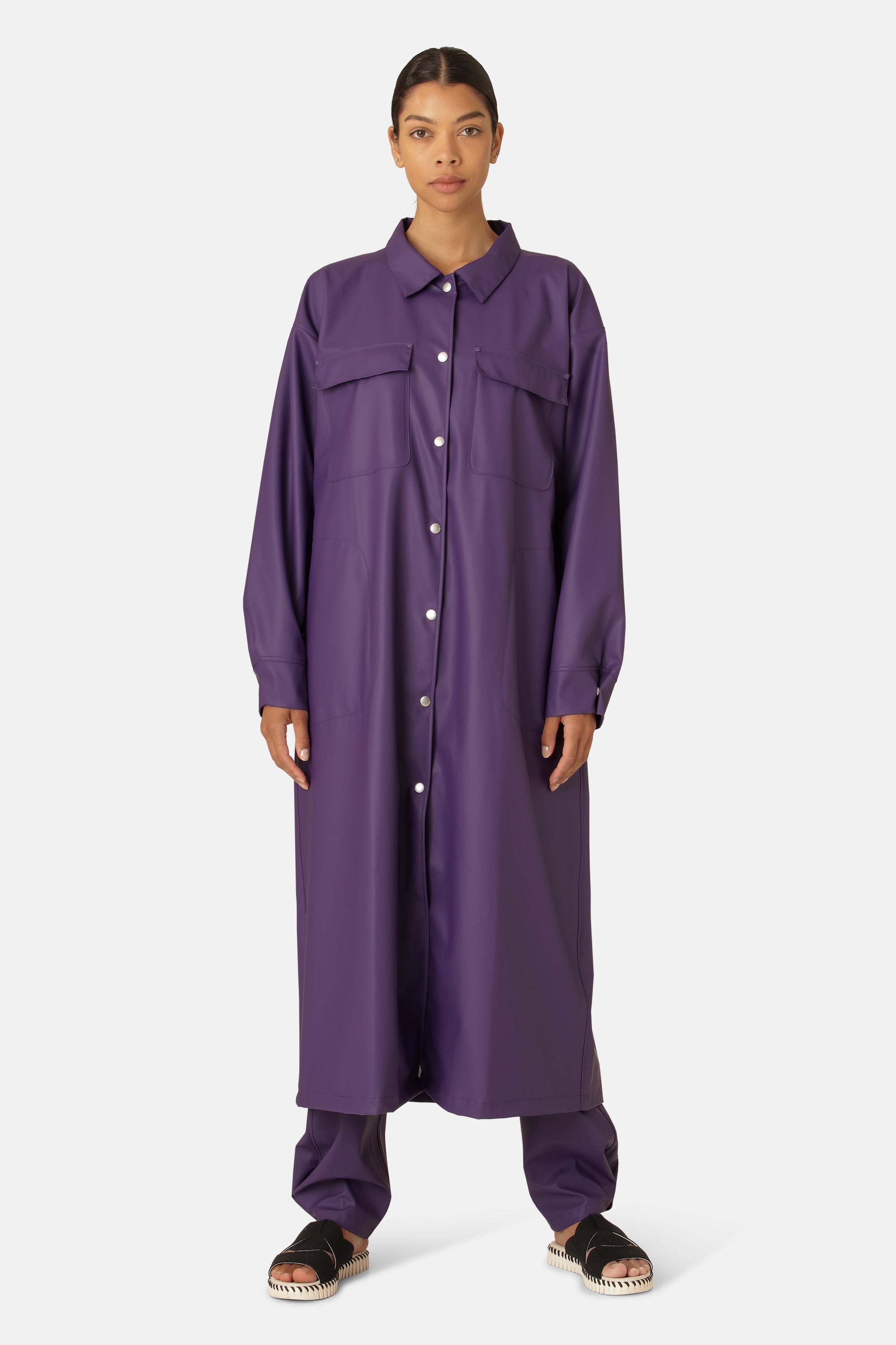 Ilse Jacobsen Hornbæk Rain Regenmantel Raincoat 552 Purple Rain
